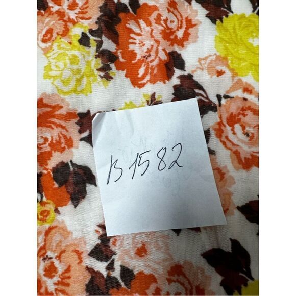 So It Is NWT Bohemian Turtleneck Romantic Floral Print White Yellow Top Size 2X - Picture 12 of 12